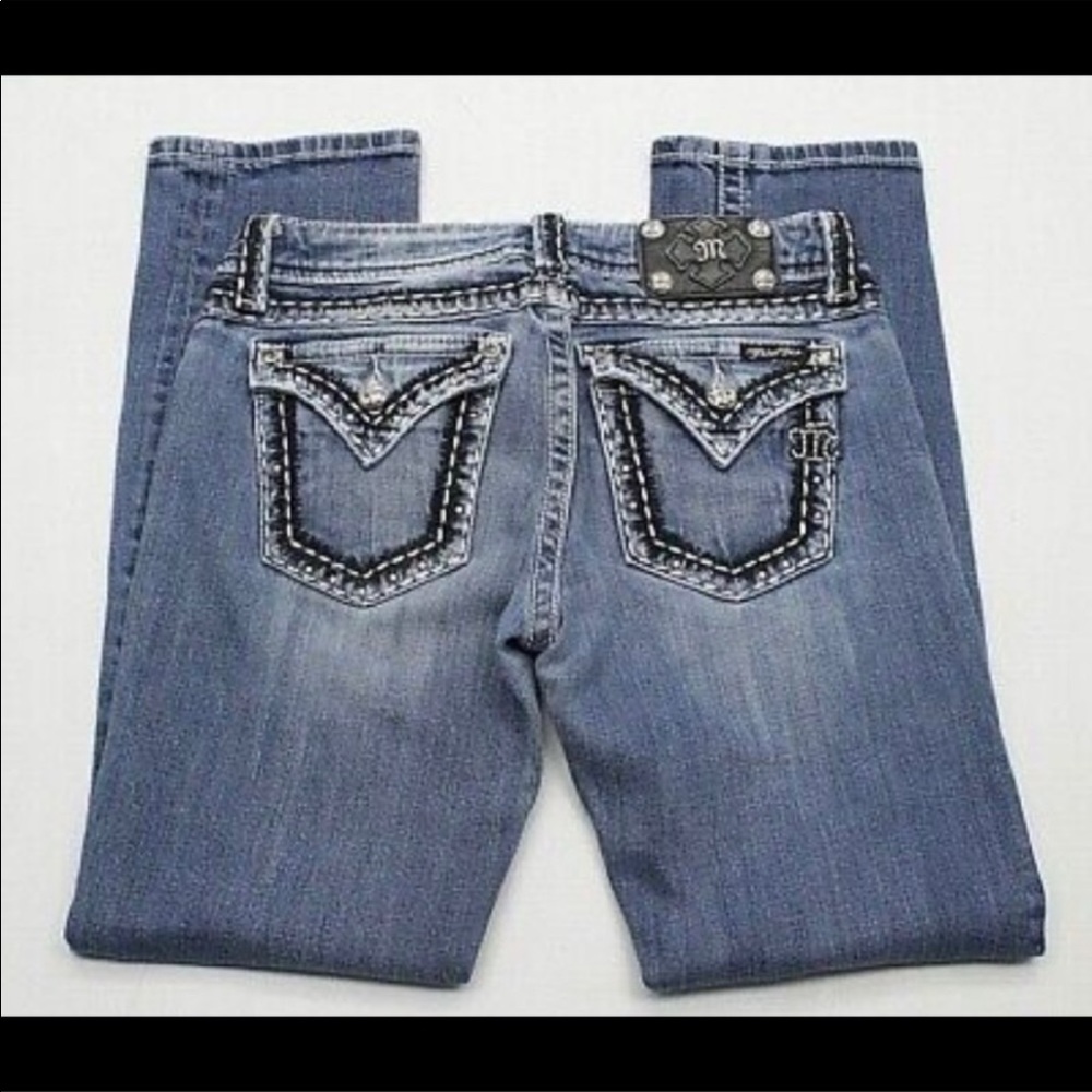 Miss Me Dark Wash Capris Straight Leg